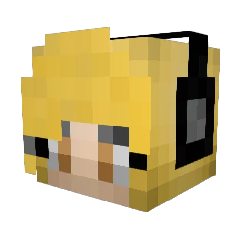 SLP___ Minecraft avatar head, 3D render
