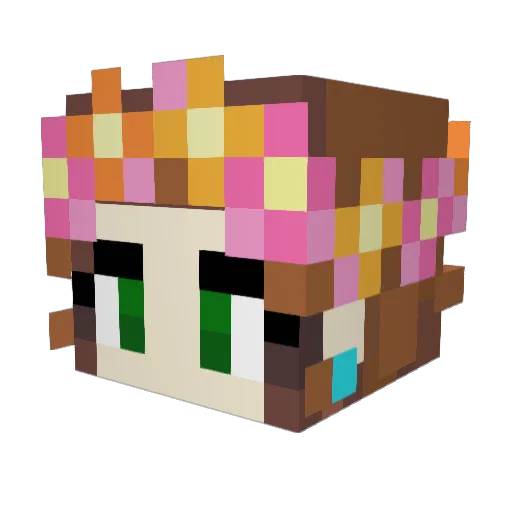 SLPeep82 Minecraft avatar head, 3D render