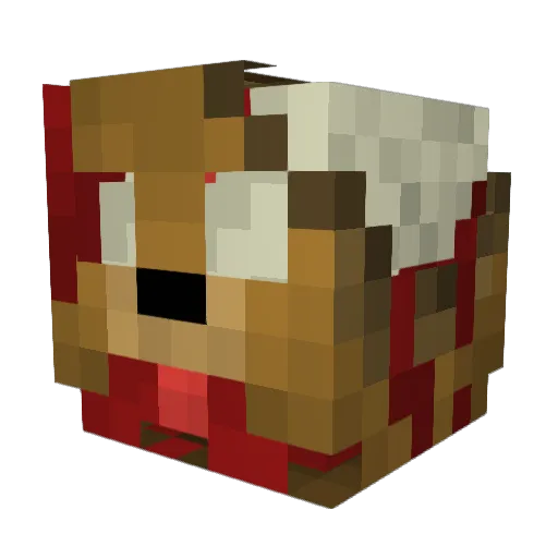 SLReddick Minecraft avatar head, 3D render