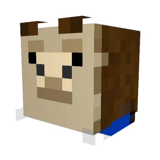 SLS_Vaizo Minecraft avatar head, 3D render