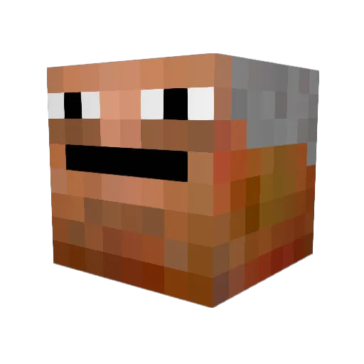 SLUDD_MC Minecraft avatar head, 3D render