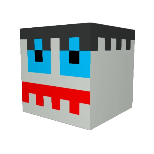 SLURPY4U Minecraft avatar head, 3D render