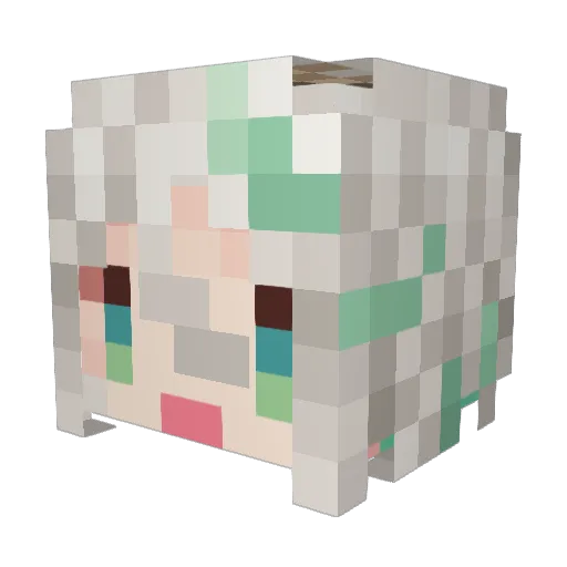 SLVOSSkld10 Minecraft avatar head, 3D render