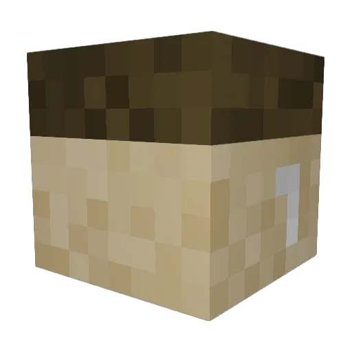 SLY18_ Minecraft avatar head, 3D render