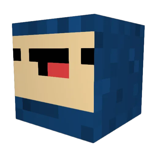SLYR9K Minecraft avatar head, 3D render