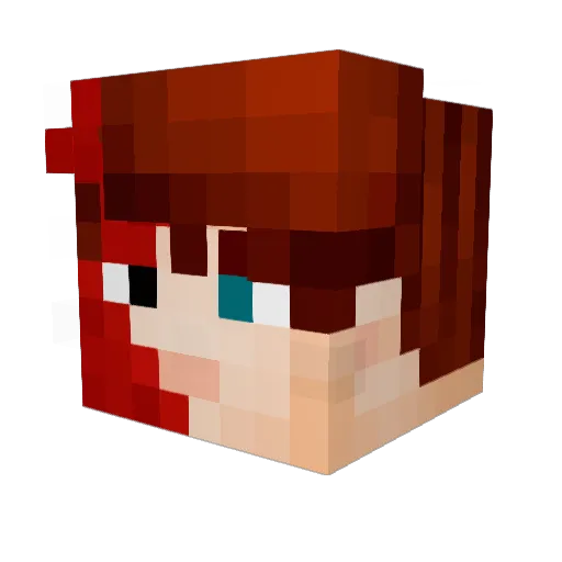 SLYTS Minecraft avatar head, 3D render