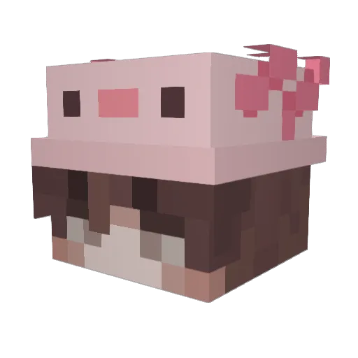 SL_Rejoice Minecraft avatar head, 3D render