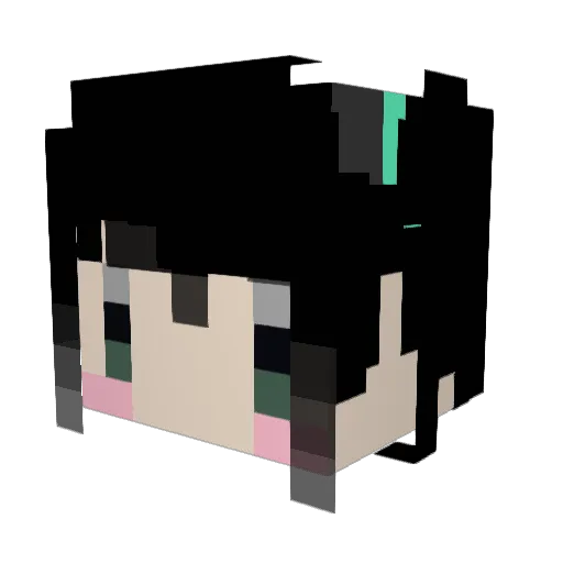 SLender_MDK Minecraft avatar head, 3D render
