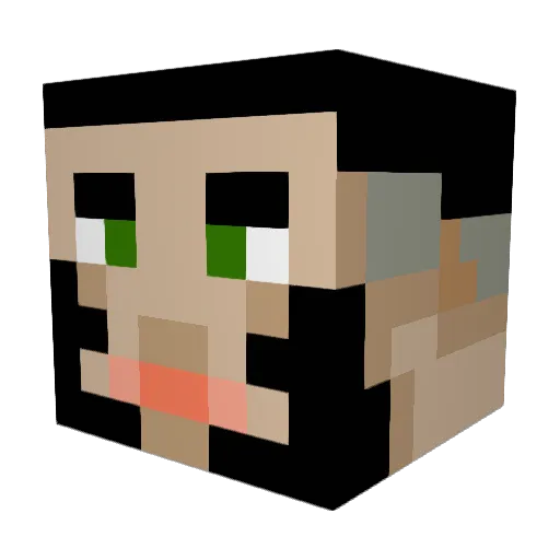 SLiMe71 Minecraft avatar head, 3D render