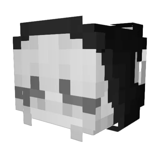 SLiarC Minecraft avatar head, 3D render