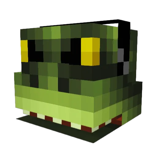 SLizard333 Minecraft avatar head, 3D render