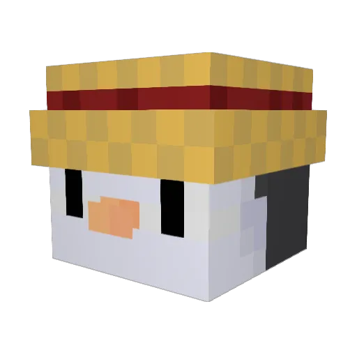 SLkewy Minecraft avatar head, 3D render