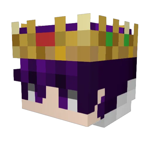 SLlAsGHG Minecraft avatar head, 3D render