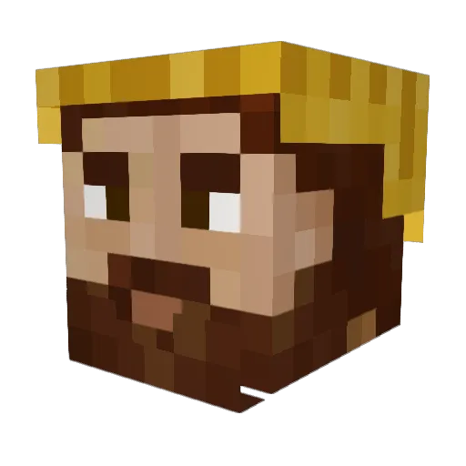 SM28291 Minecraft avatar head, 3D render