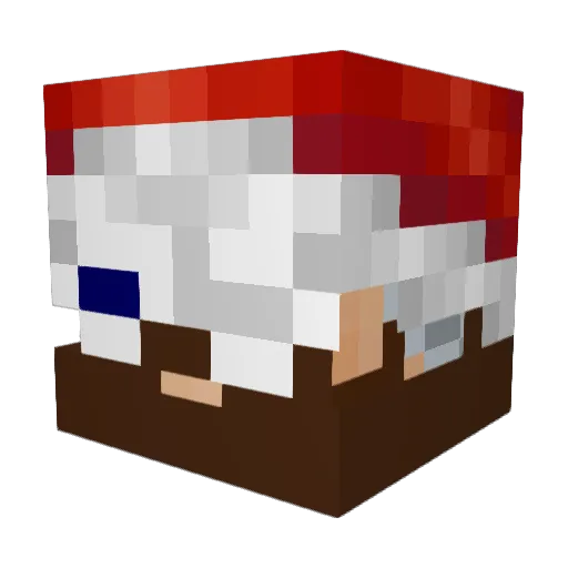 SMASHUU Minecraft avatar head, 3D render