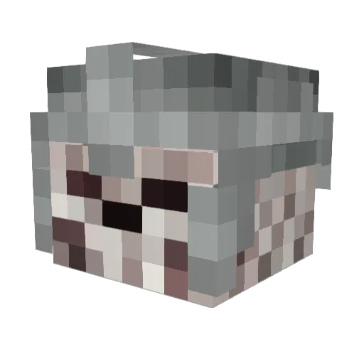 SMD_u_b Minecraft avatar head, 3D render