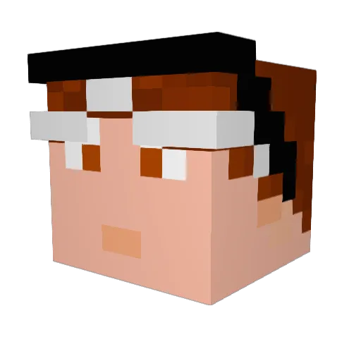SME4DE Minecraft avatar head, 3D render