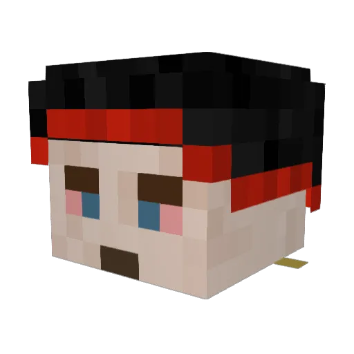SMEEP6249 Minecraft avatar head, 3D render