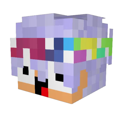SMELLYMABELLY Minecraft avatar head, 3D render