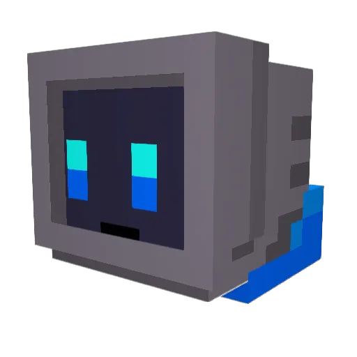 SMF011 Minecraft avatar head, 3D render