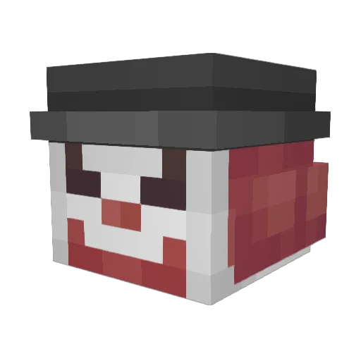SMFM_ Minecraft avatar head, 3D render