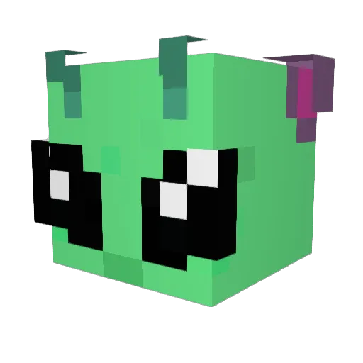 SMG5V Minecraft avatar head, 3D render