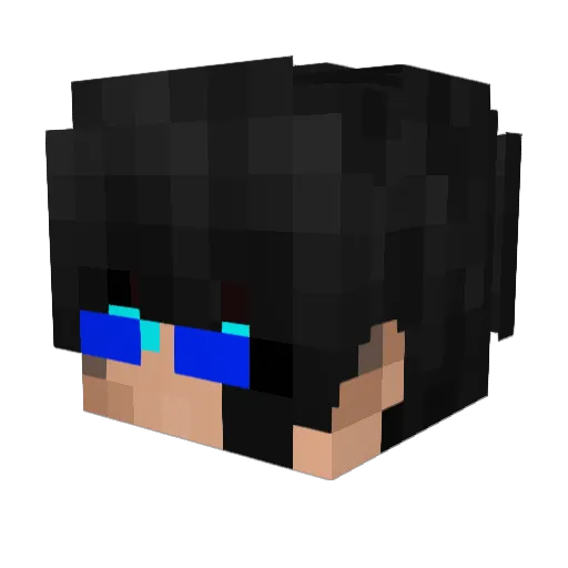 SMKT Minecraft avatar head, 3D render