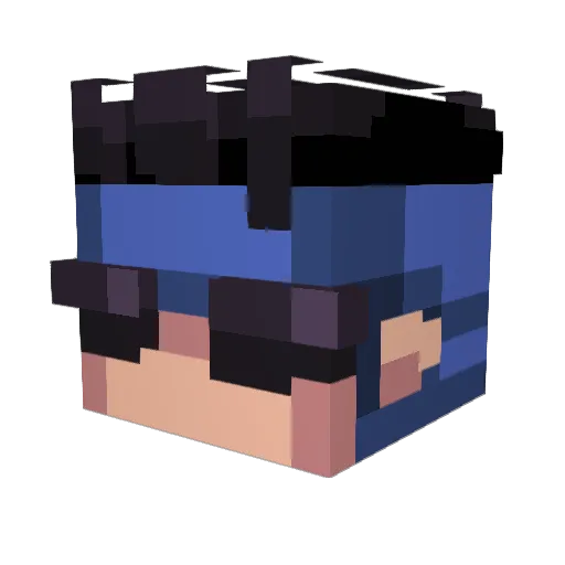 SMKnightmare Minecraft avatar head, 3D render