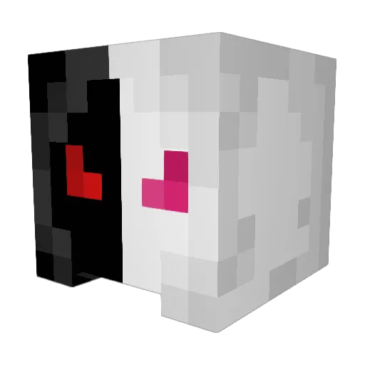 SMNBA Minecraft avatar head, 3D render