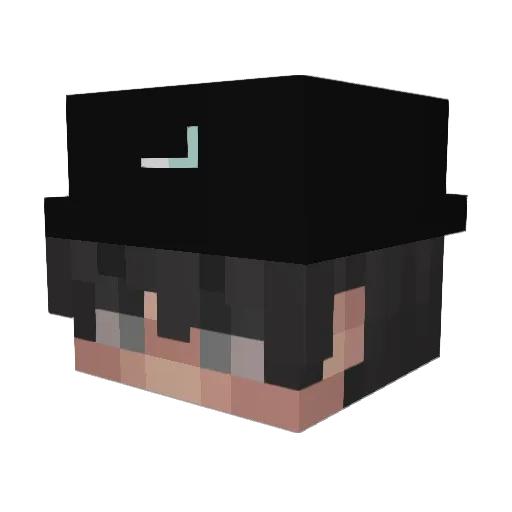 SMNBCKR Minecraft avatar head, 3D render