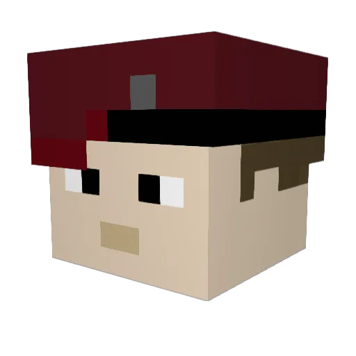 SMOKIESTPUPPY1 Minecraft avatar head, 3D render