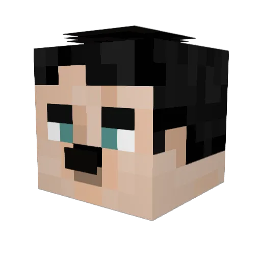 SMOKINGTHRAX Minecraft avatar head, 3D render