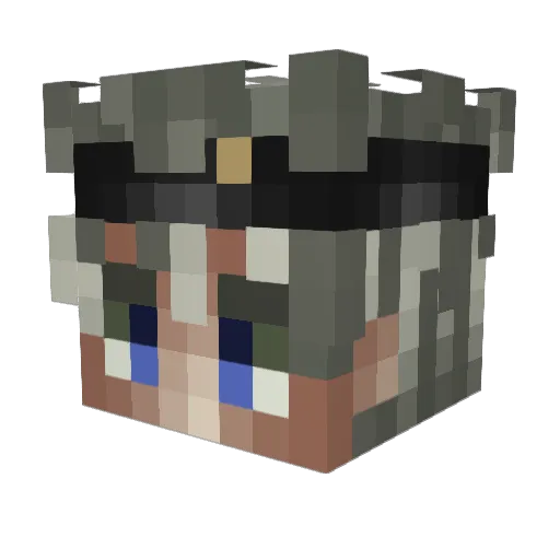 SMOKITOBOY Minecraft avatar head, 3D render