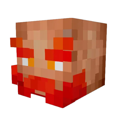 SMOLSI09 Minecraft avatar head, 3D render