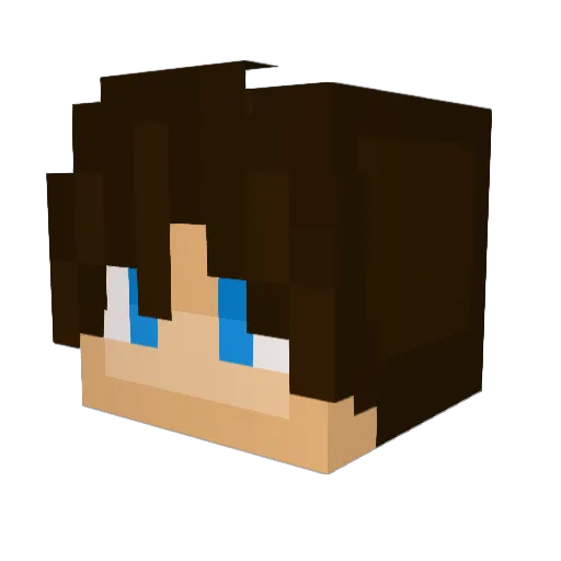 SMORWIN Minecraft avatar head, 3D render