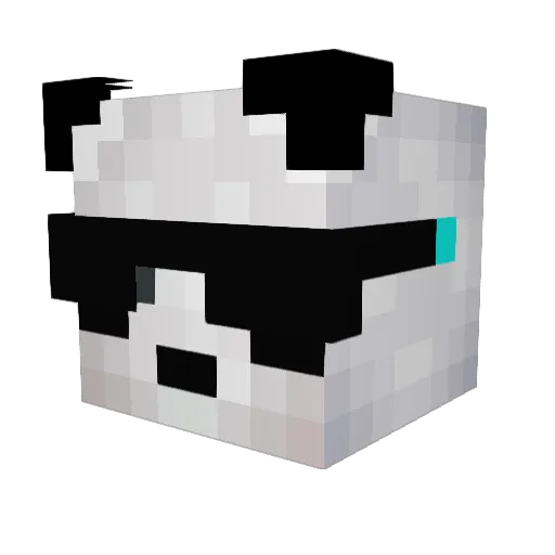 SMP116 Minecraft avatar head, 3D render