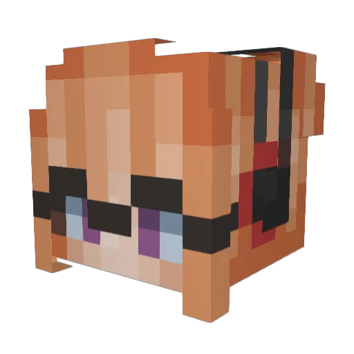 SMPcreator Minecraft avatar head, 3D render