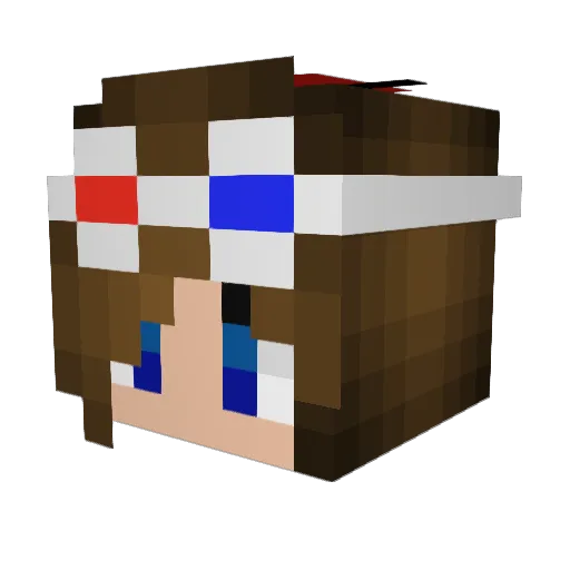 SMSC5288 Minecraft avatar head, 3D render