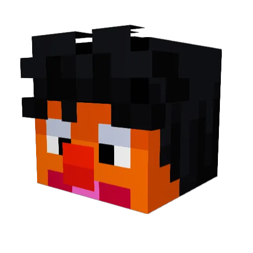 SMSTHEPRO Minecraft avatar head, 3D render