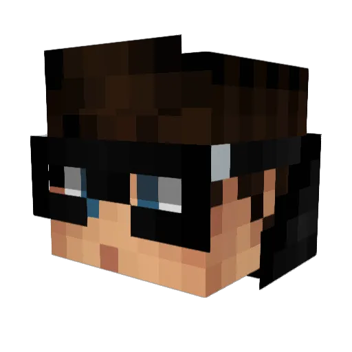 SMTPSP Minecraft avatar head, 3D render