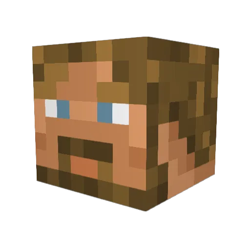 SMUIII Minecraft avatar head, 3D render