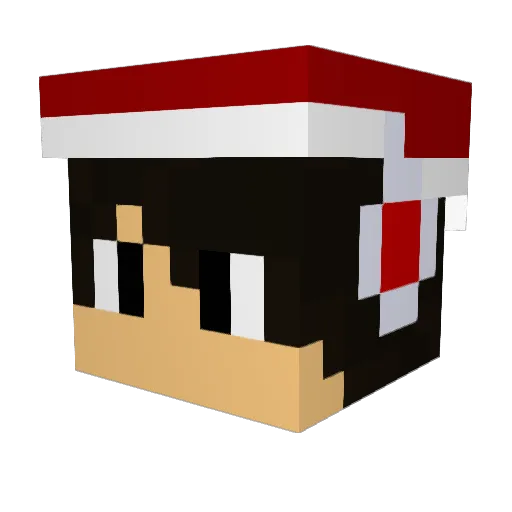 SMV123 Minecraft avatar head, 3D render