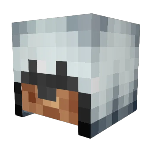 SMW18 Minecraft avatar head, 3D render