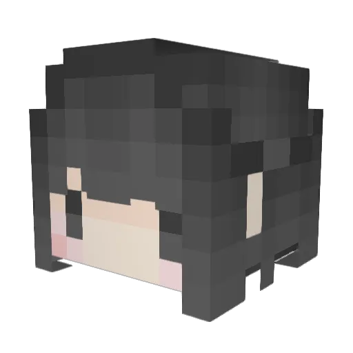 SM_Taiwan Minecraft avatar head, 3D render