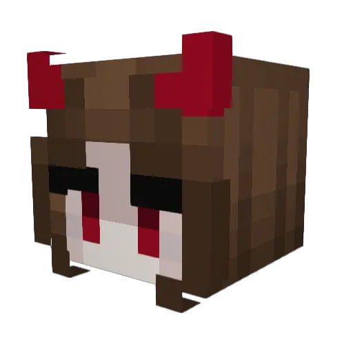 SMorningstar Minecraft avatar head, 3D render