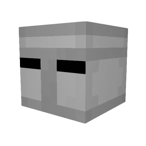 SN0FLKE Minecraft avatar head, 3D render