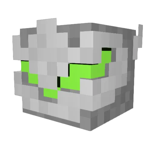 SN1PZZY Minecraft avatar head, 3D render