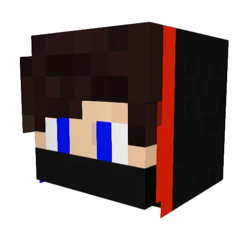 SNAK3ST Minecraft avatar head, 3D render