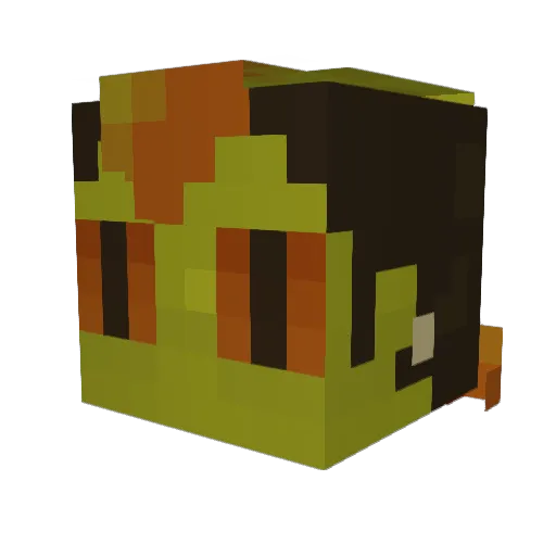 SNAKESTARR Minecraft avatar head, 3D render
