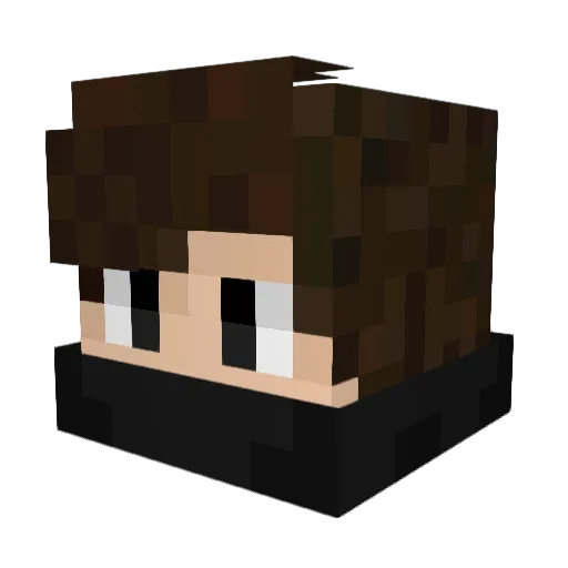 SNAKEVEN0M Minecraft avatar head, 3D render